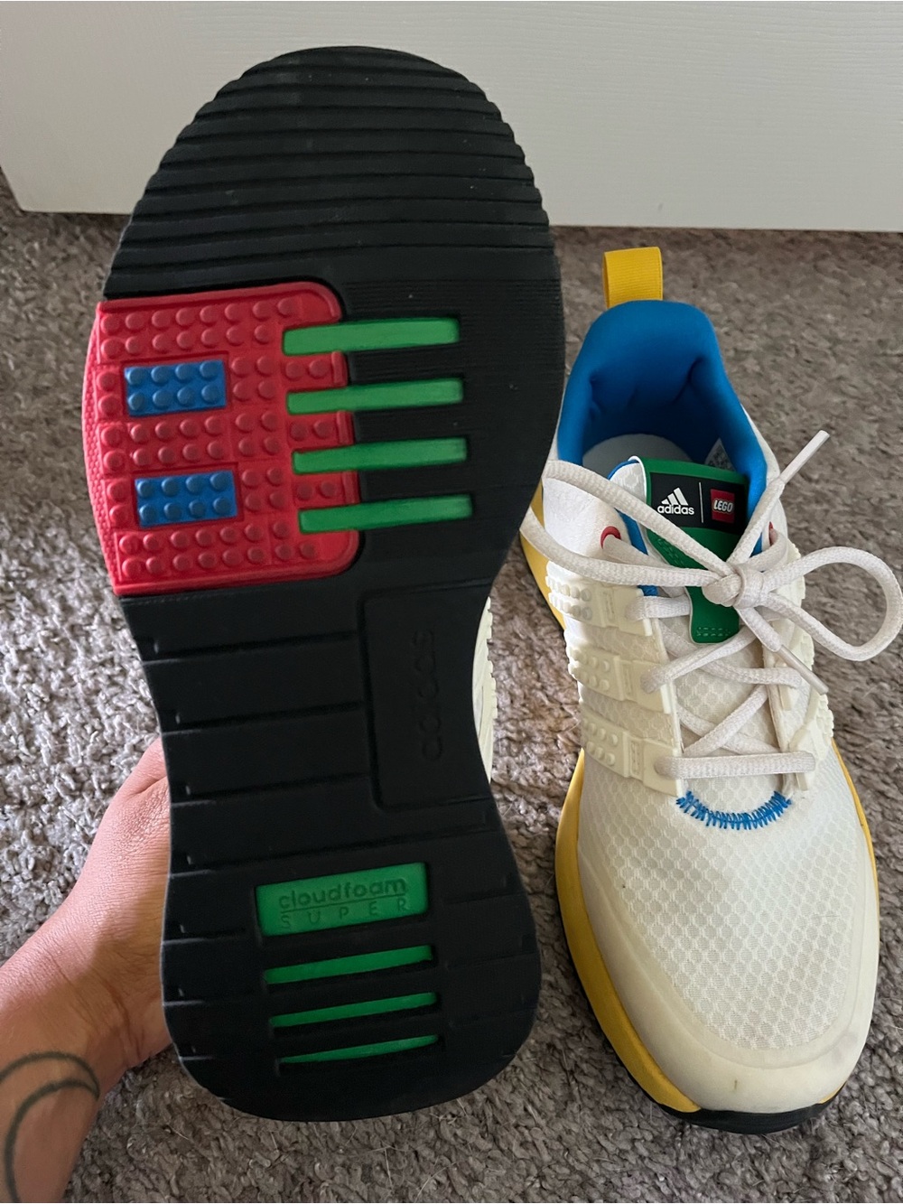 Adidas x Lego Racer TR21 “White Eqt Yellow” (GW3680)